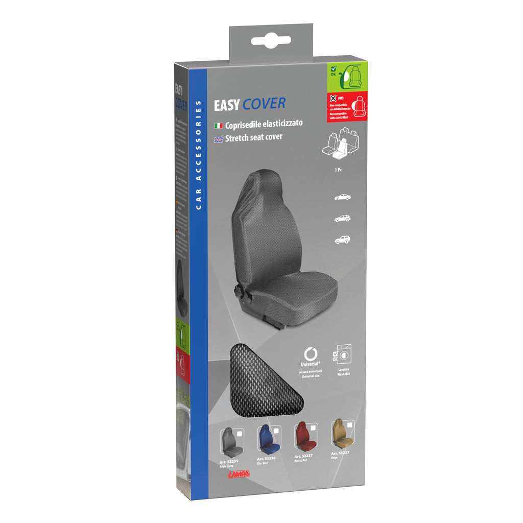 Easy Cover, coprisedile anteriore elasticizzato - Grigio