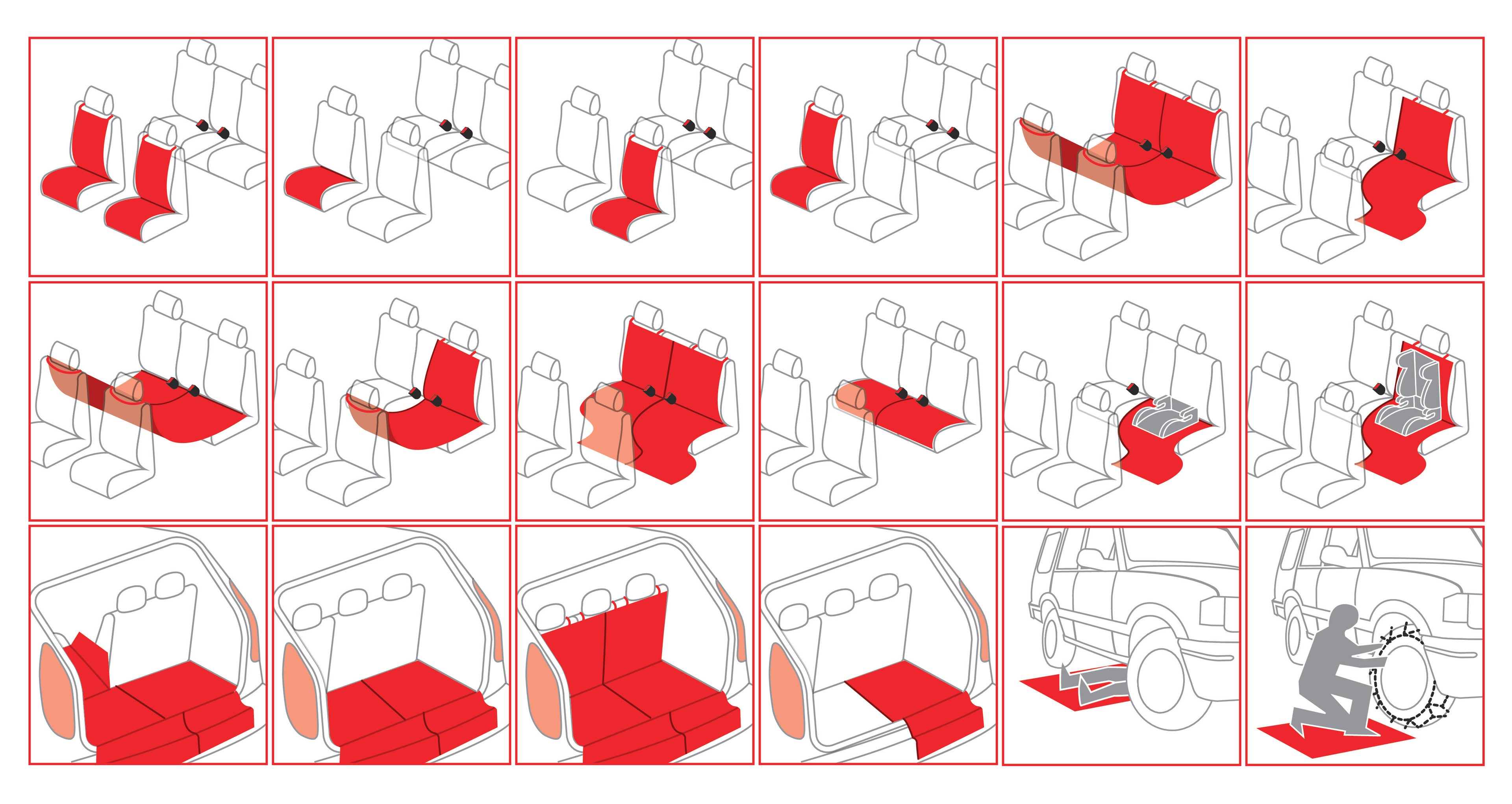 Multi-cover S-4, telo di protezione universale per interno auto