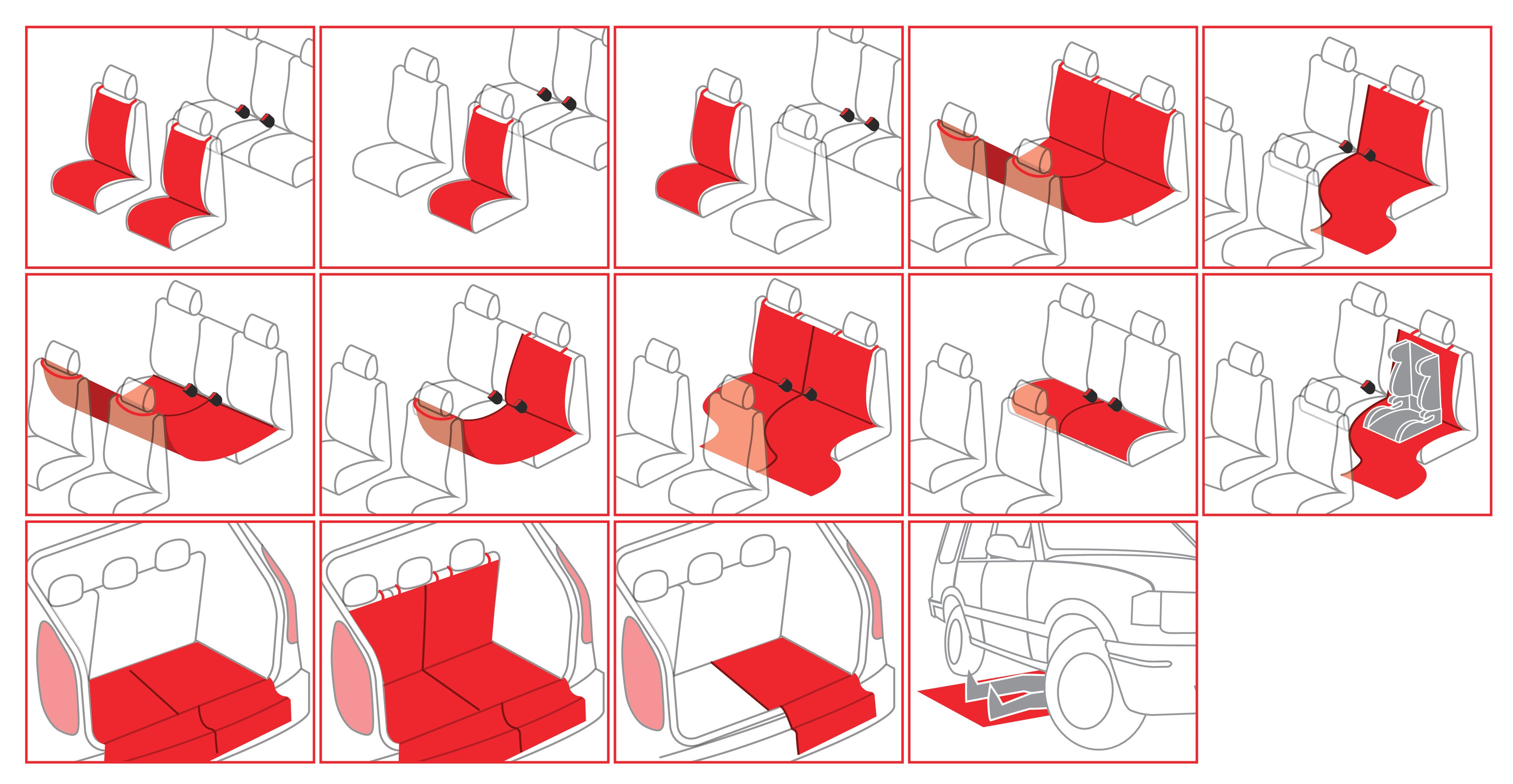 Multi-cover S-2, telo di protezione universale per interno auto