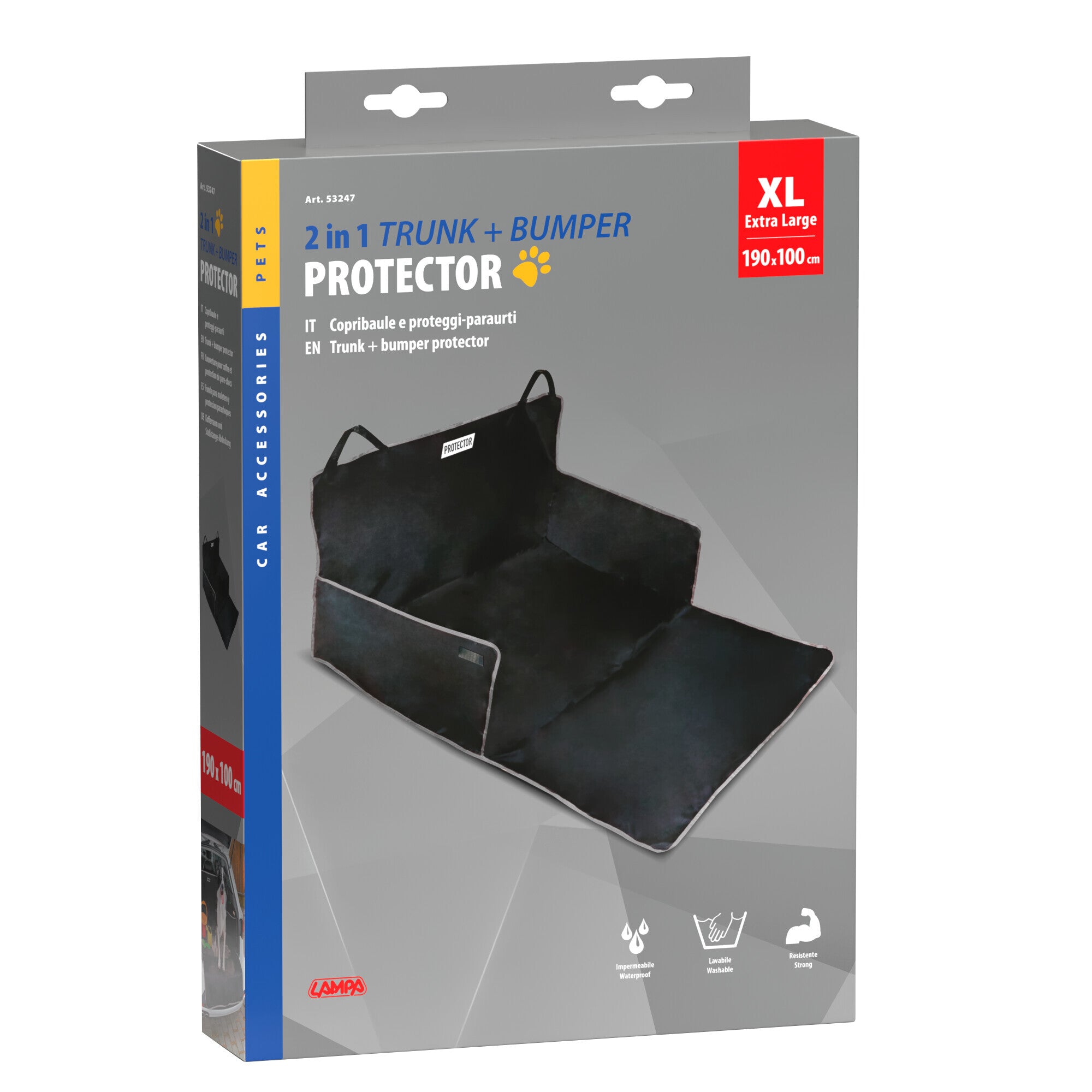Protector 2 in 1, protezione universale per baule e paraurti