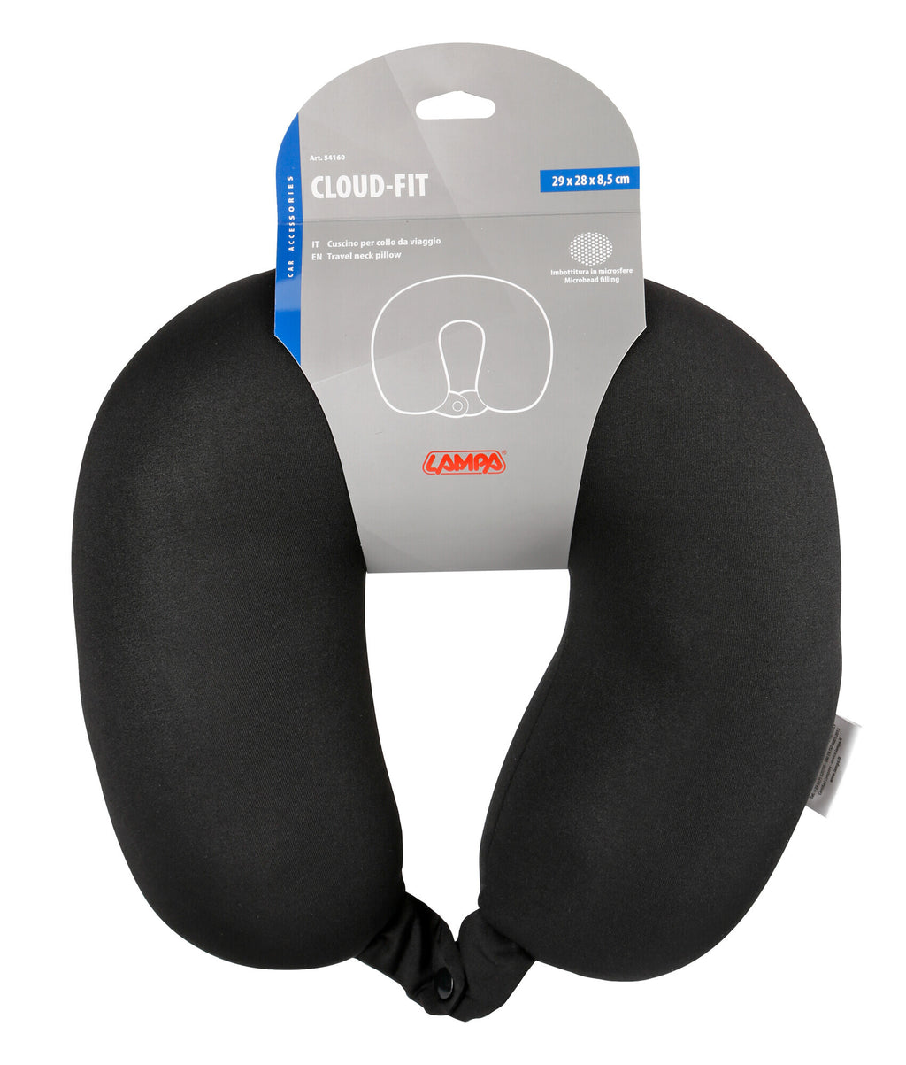 Cloud-Fit, cuscino per collo da viaggio - Nero