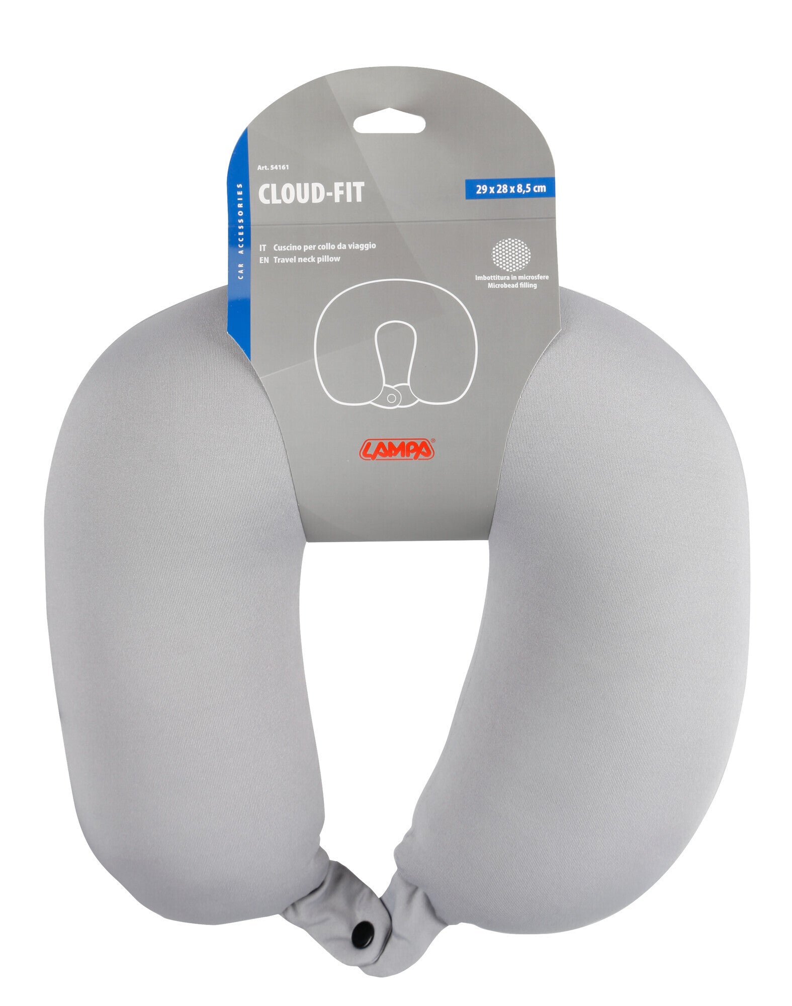 Cloud-Fit, cuscino per collo da viaggio - Grigio