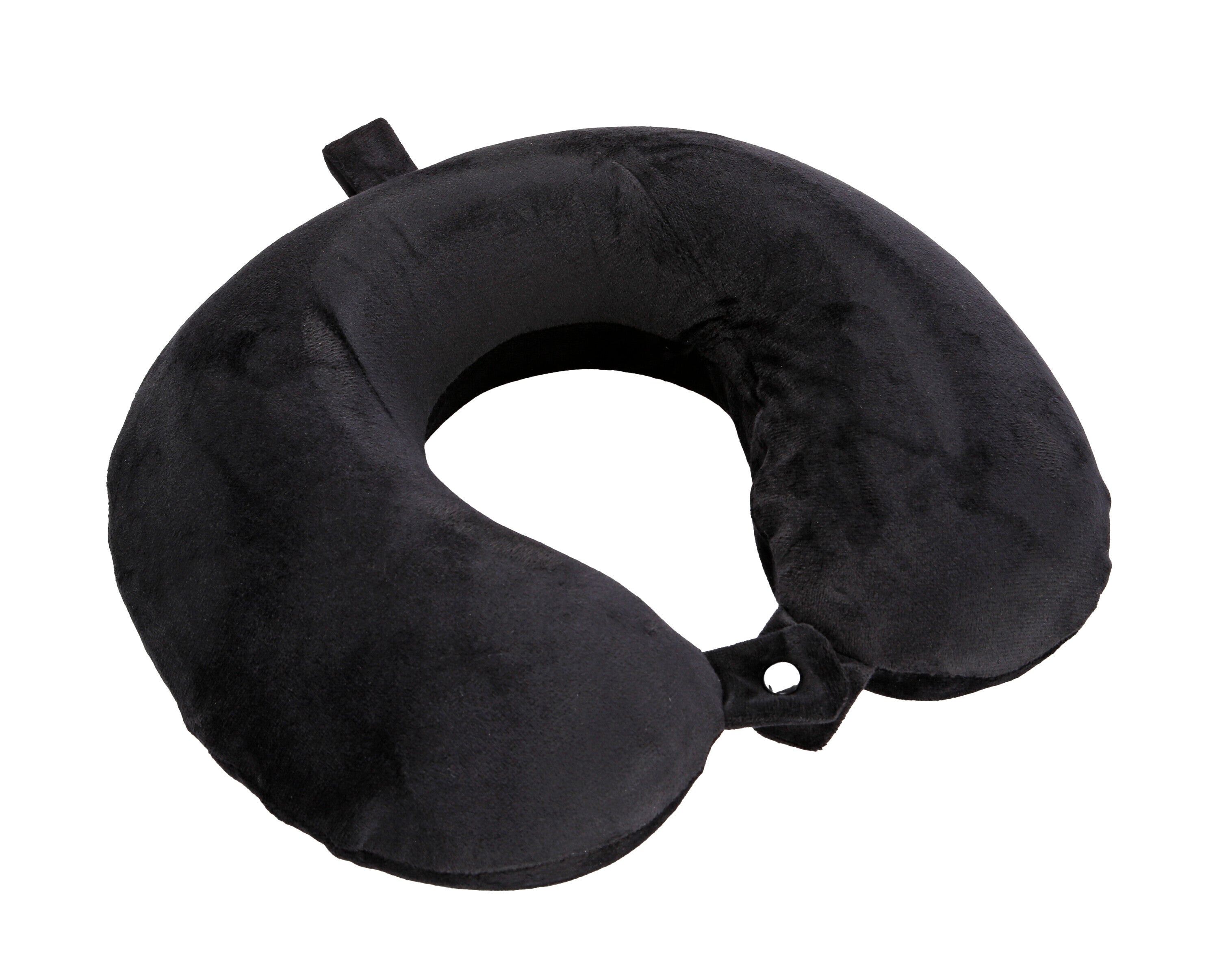Memory-Wrap, cuscino per collo in memory foam da viaggio - Nero