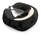 Neck-Luxe, cuscino per collo ergonomico da viaggio - Nero