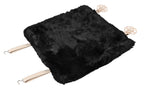 Comfort Max, coprisedile in montone - Nero