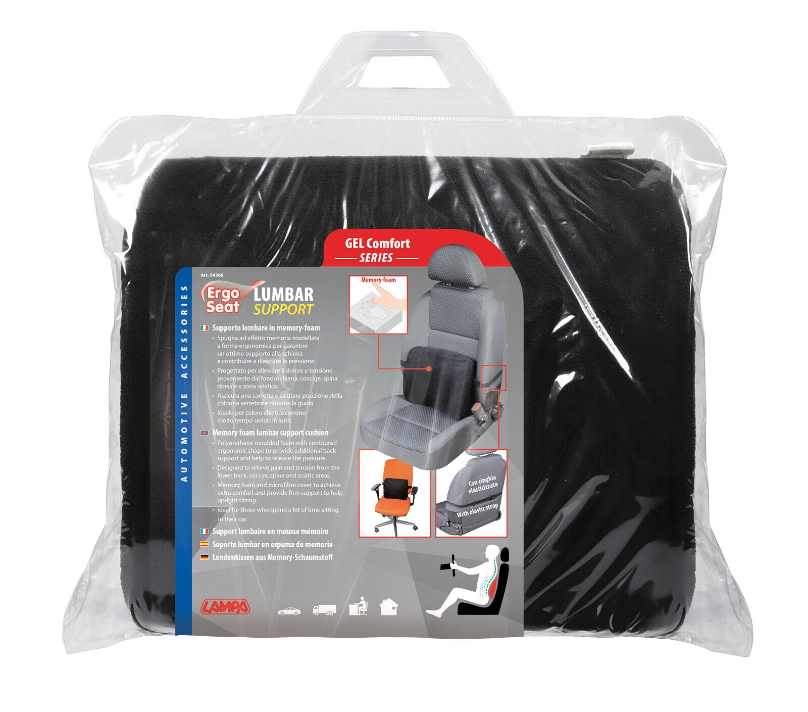 Supporto lombare in memory-foam