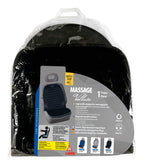 Massage-Velluto, schienale magnetico massaggiante in velluto - Nero