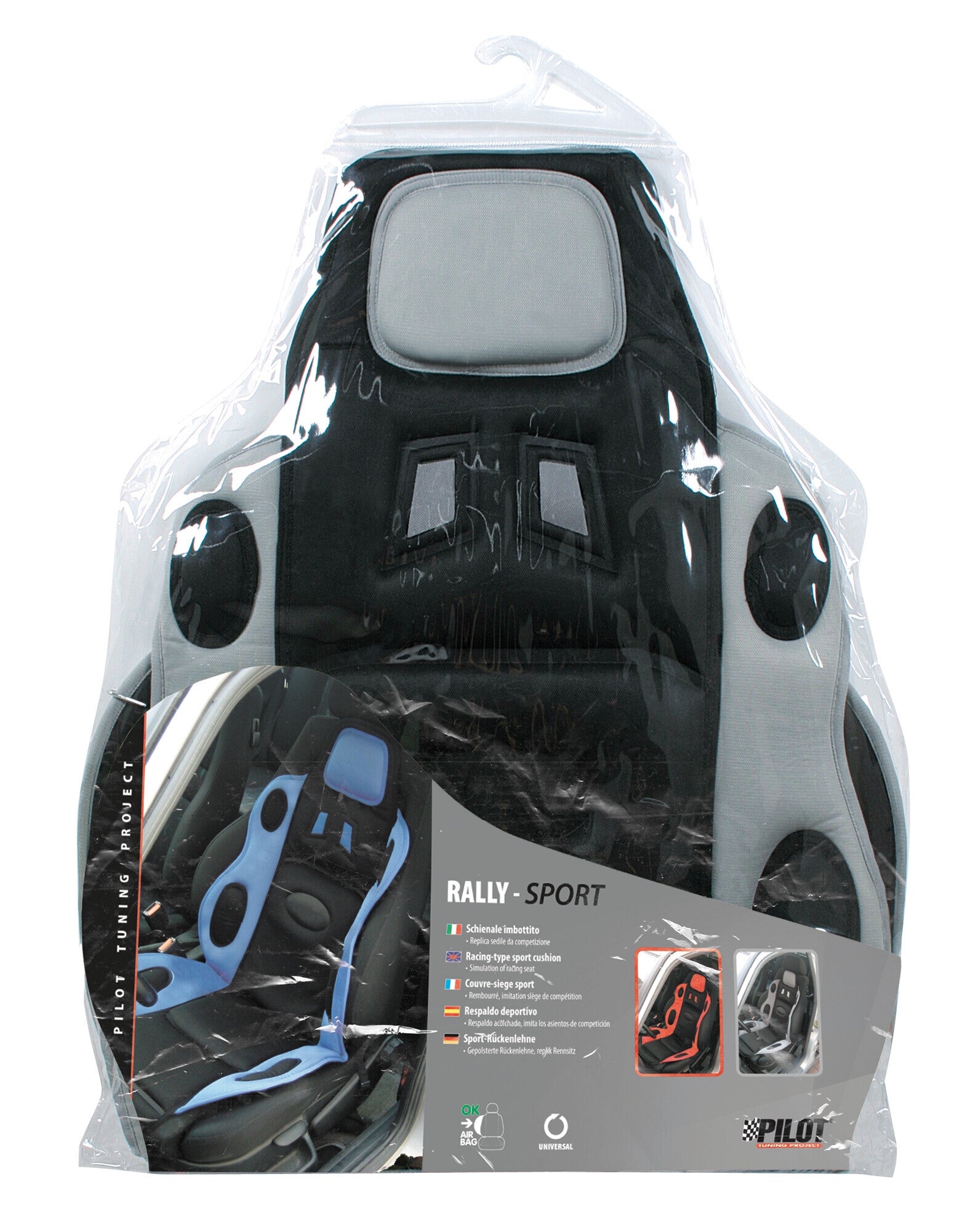 Rally Sport, schienale sportivo - Grigio