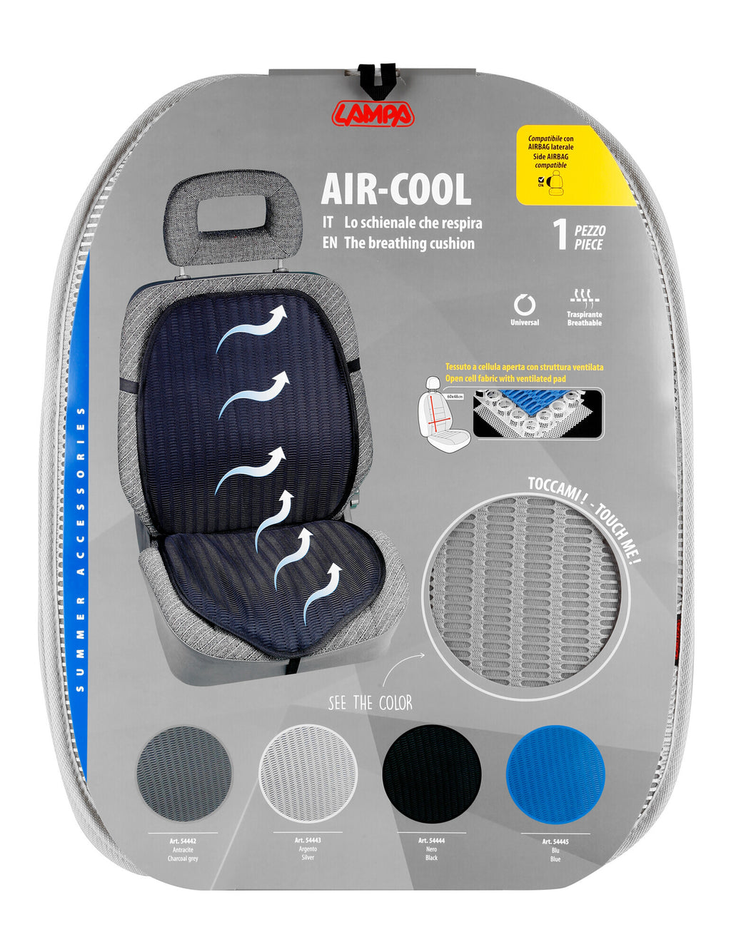 Air-Cool, Lo schienale che respira - Argento