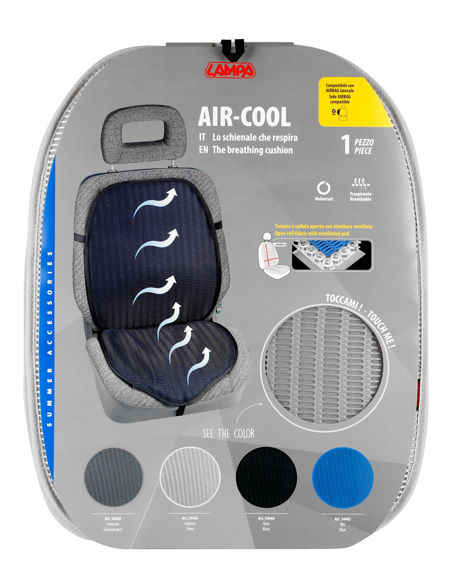 Air-Cool, Lo schienale che respira - Argento