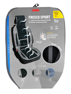 Fresco-Sport, schienale estivo in fibra naturale di bambù - Nero