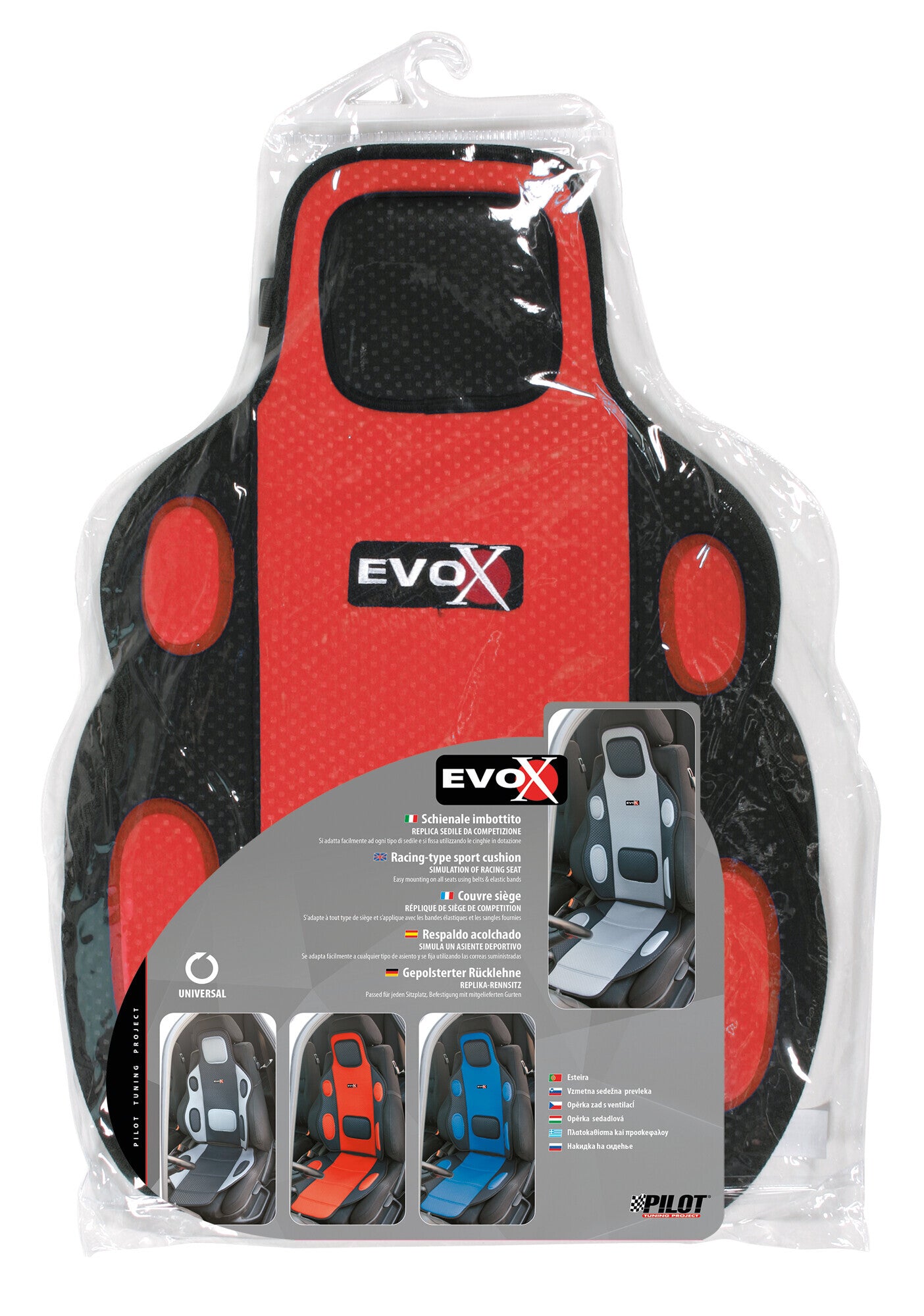 Evox, schienale imbottito - Rosso