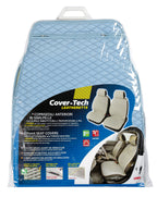 Cover-Tech, coppia coprisedili anteriori in Skeentex - Azzurro/Grigio
