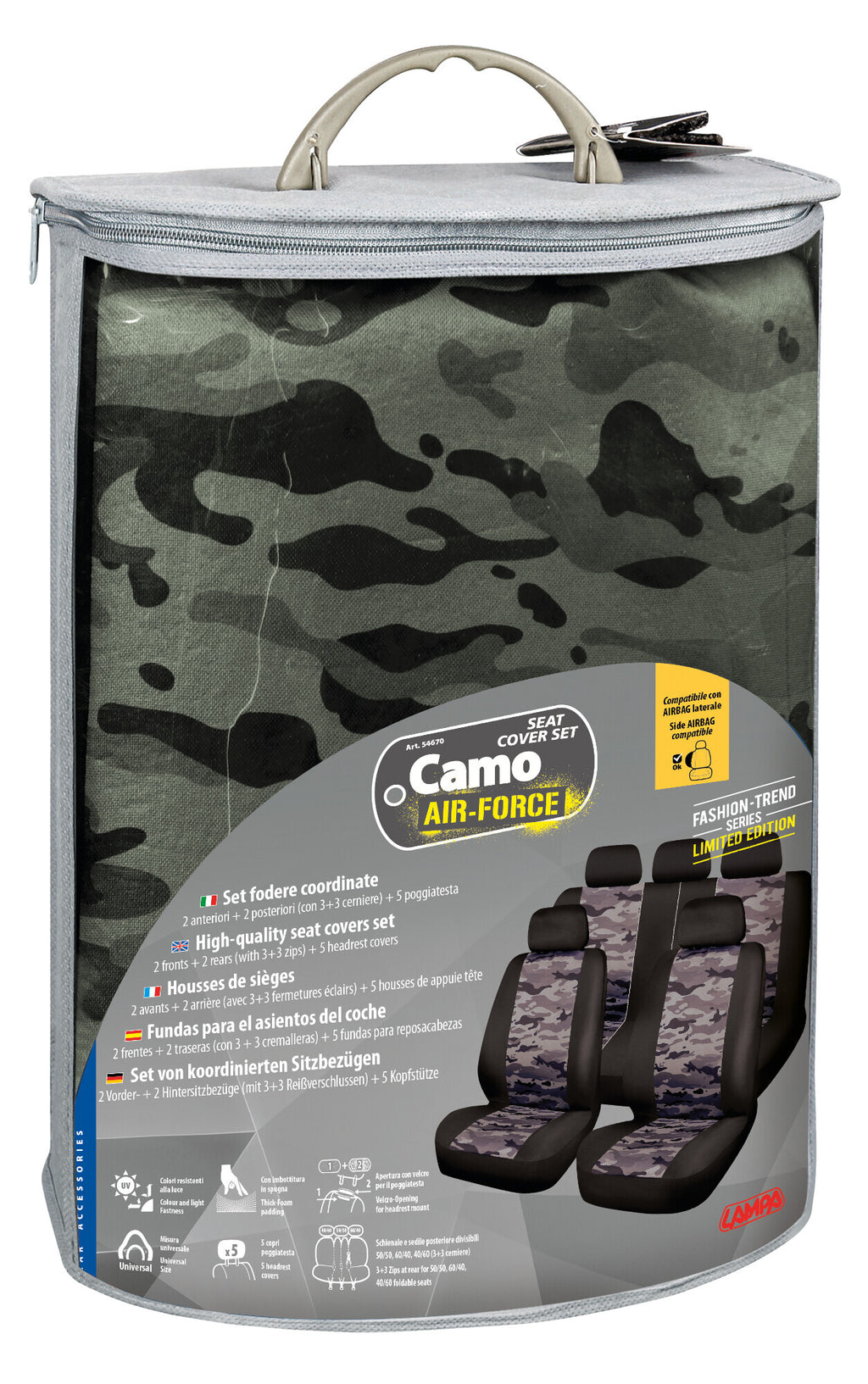 Camo Air-Force, set fodere coordinate