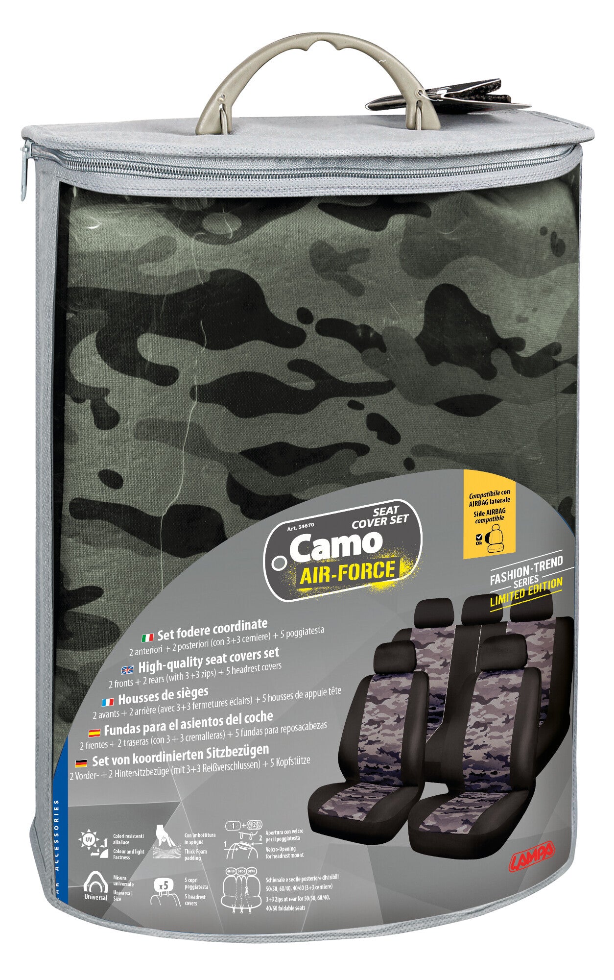 Camo Air-Force, set fodere coordinate