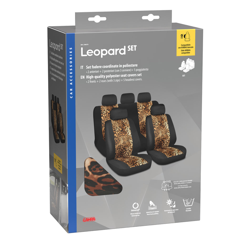 Leopard, set fodere coordinate