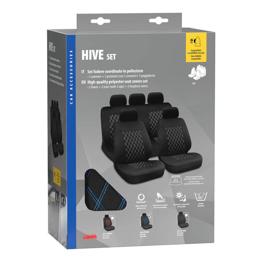 Hive, set fodere coordinate - Nero/Blu
