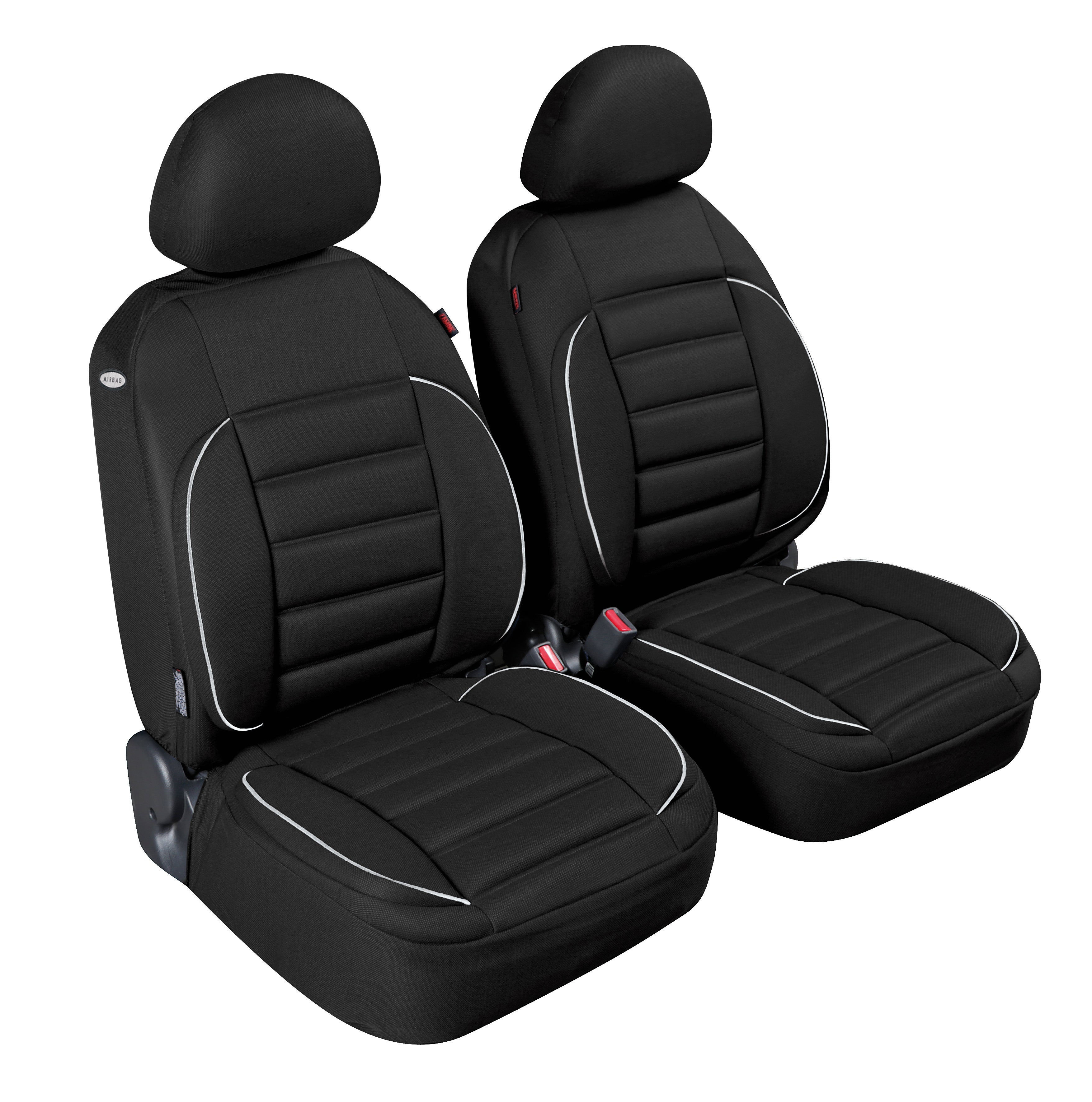 De-Luxe Sport Edition, coppia coprisedili anteriori - Nero