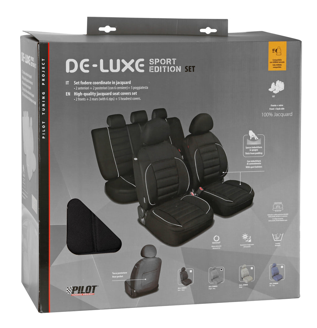 De-Luxe Sport Edition, set fodere coordinate - Nero
