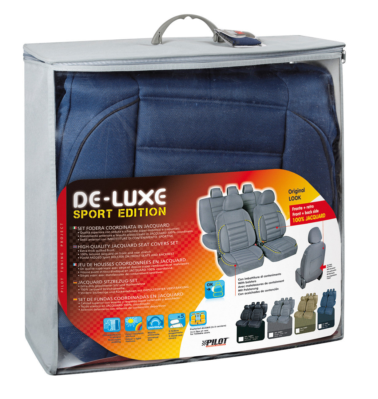 De-Luxe Sport Edition, set fodere coordinate - Blu