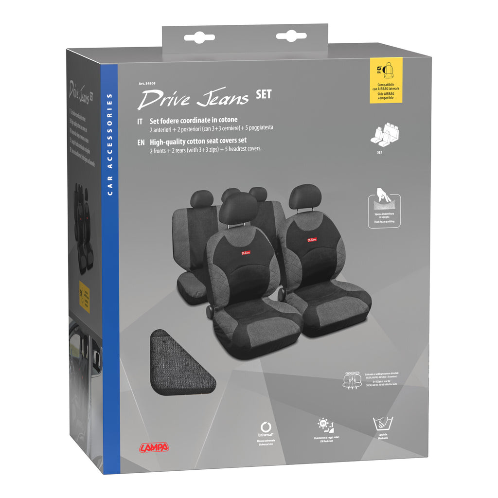 Drive Jeans, set coprisedili - Antracite