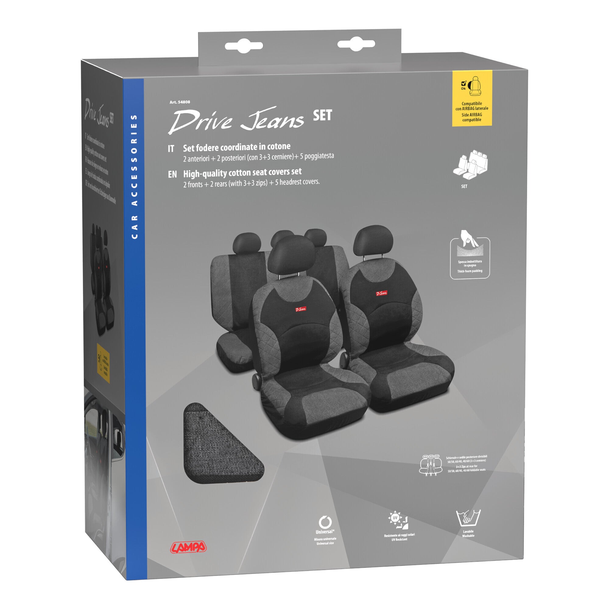 Drive Jeans, set coprisedili - Antracite