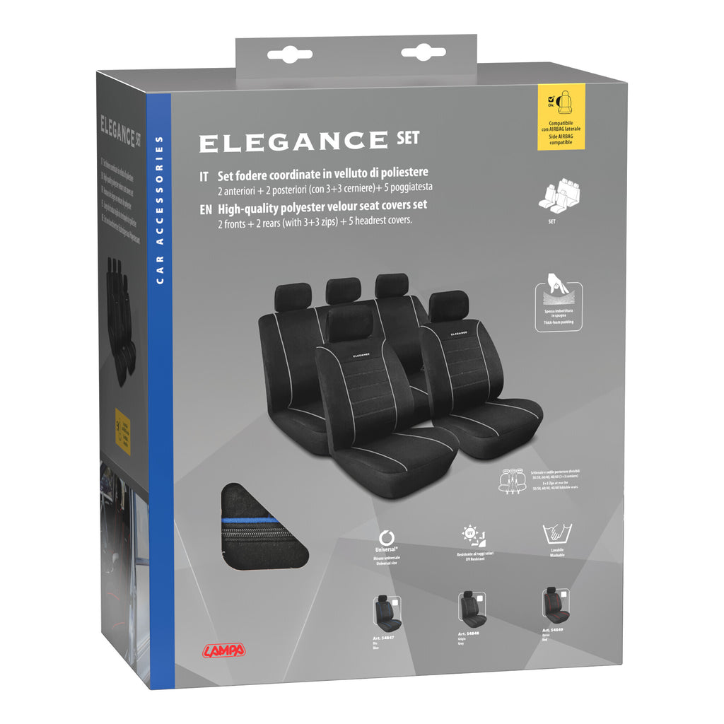 Elegance, set fodere coordinate - Blu