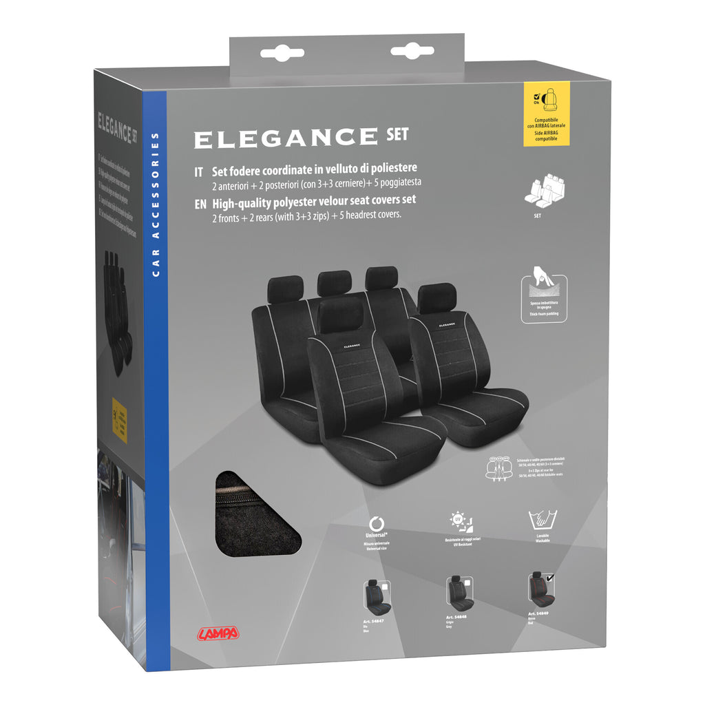 Elegance, set fodere coordinate - Grigio