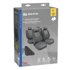 Rex Basic-Fit, set fodere coordinate in jacquard, universali - Antracite