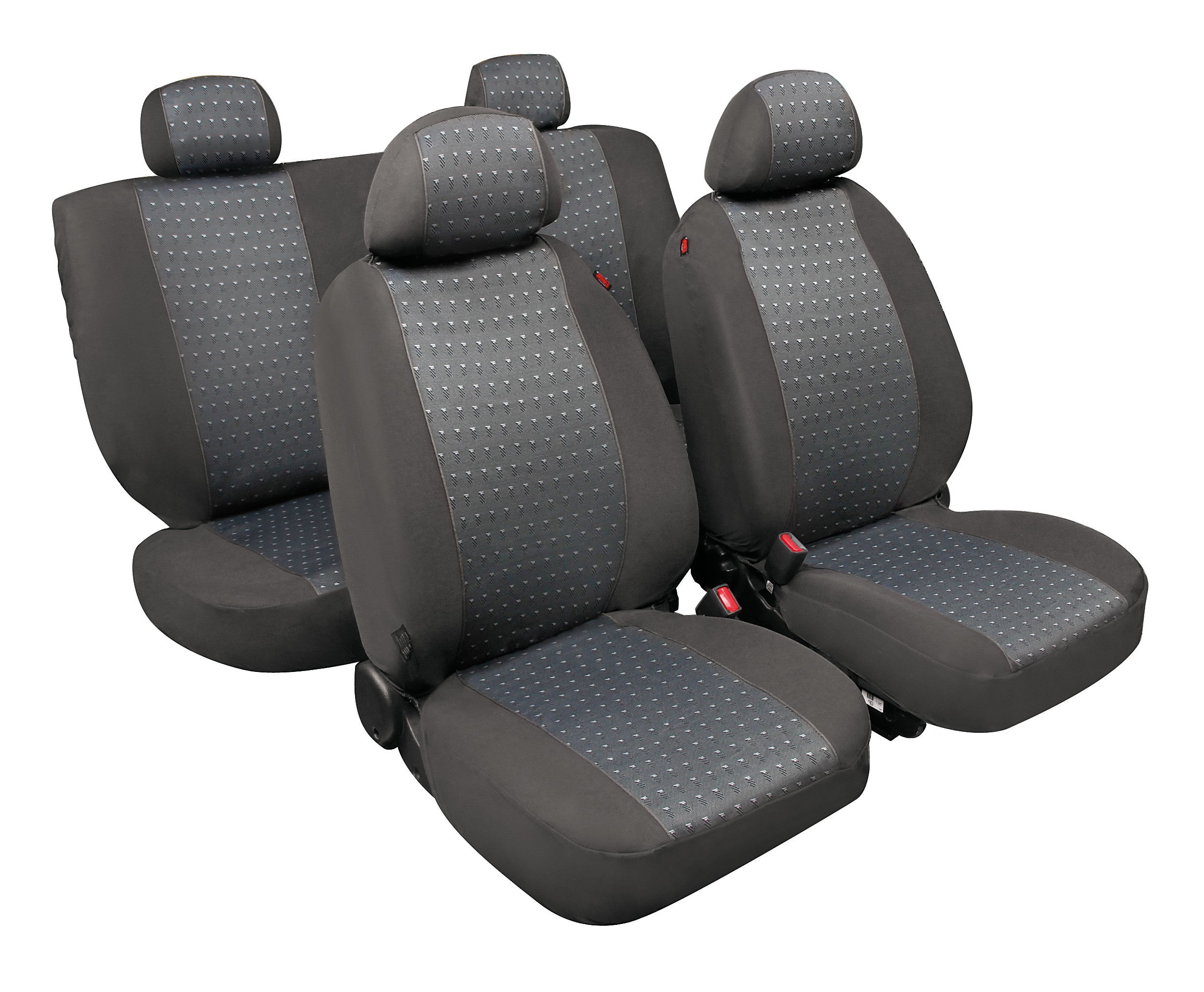 Rex Basic-Fit, set fodere coordinate in jacquard, universali - Antracite