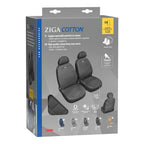 Ziga, coppia coprisedili anteriori in cotone, universali - Antracite