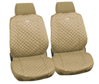 Ziga, coppia coprisedili anteriori in cotone, universali - Beige