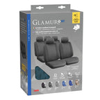 Glamur, set fodere coordinate in jacquard - Nero