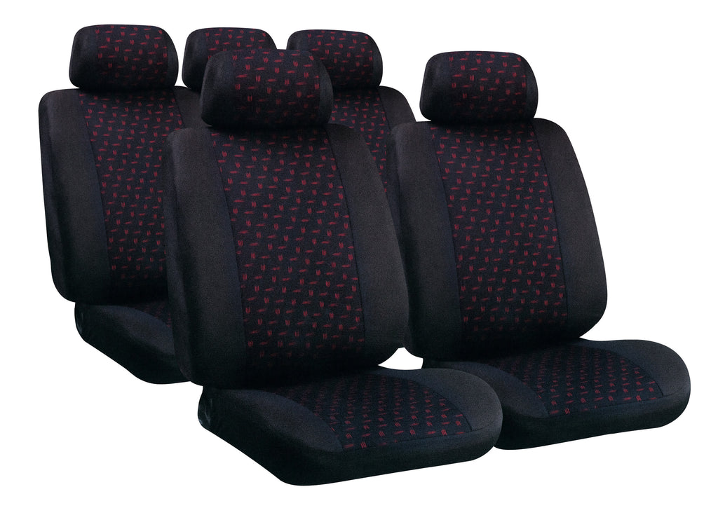 Glamur, set fodere coordinate in jacquard - Nero