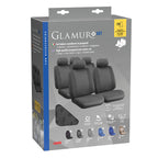 Glamur, set fodere coordinate in jacquard - Antracite