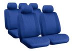 Glamur, set fodere coordinate in jacquard - Blu