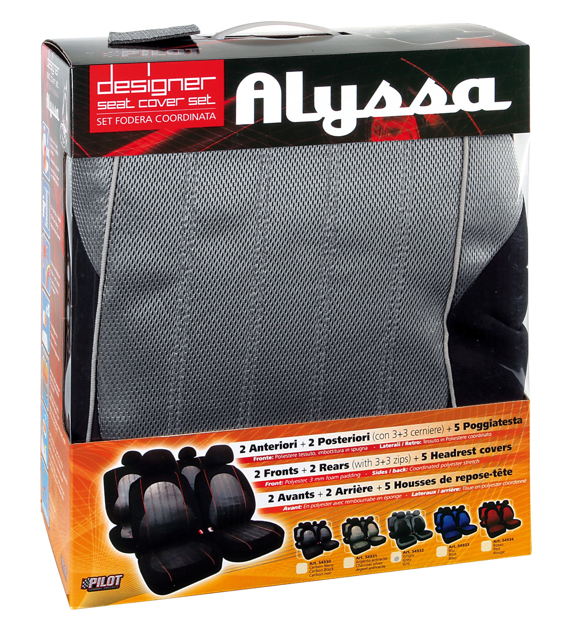 Alissa, set fodere coordinate - Grigio