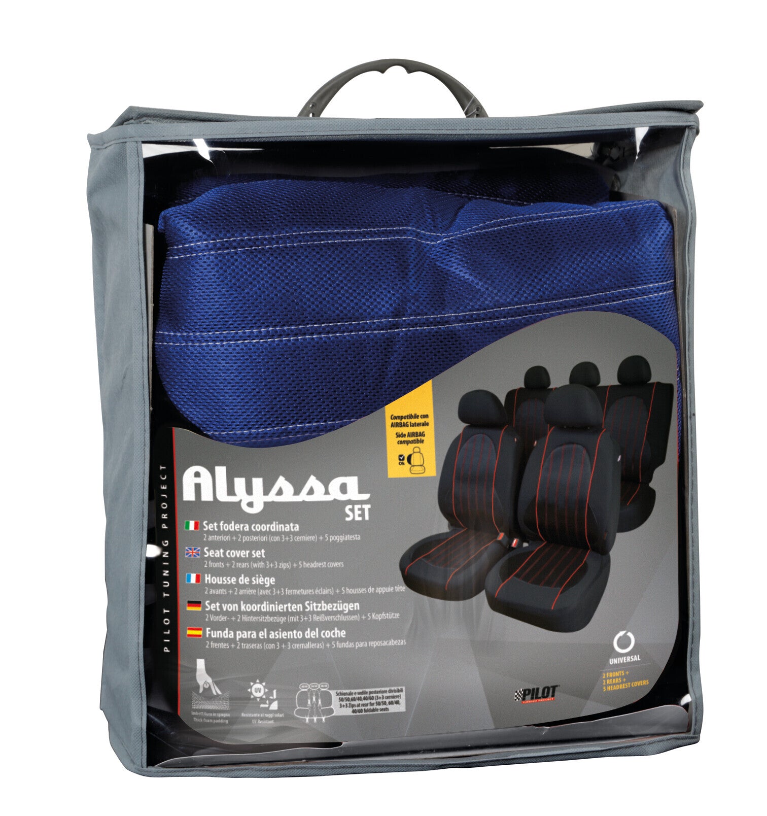 Alissa, set fodere coordinate - Blu