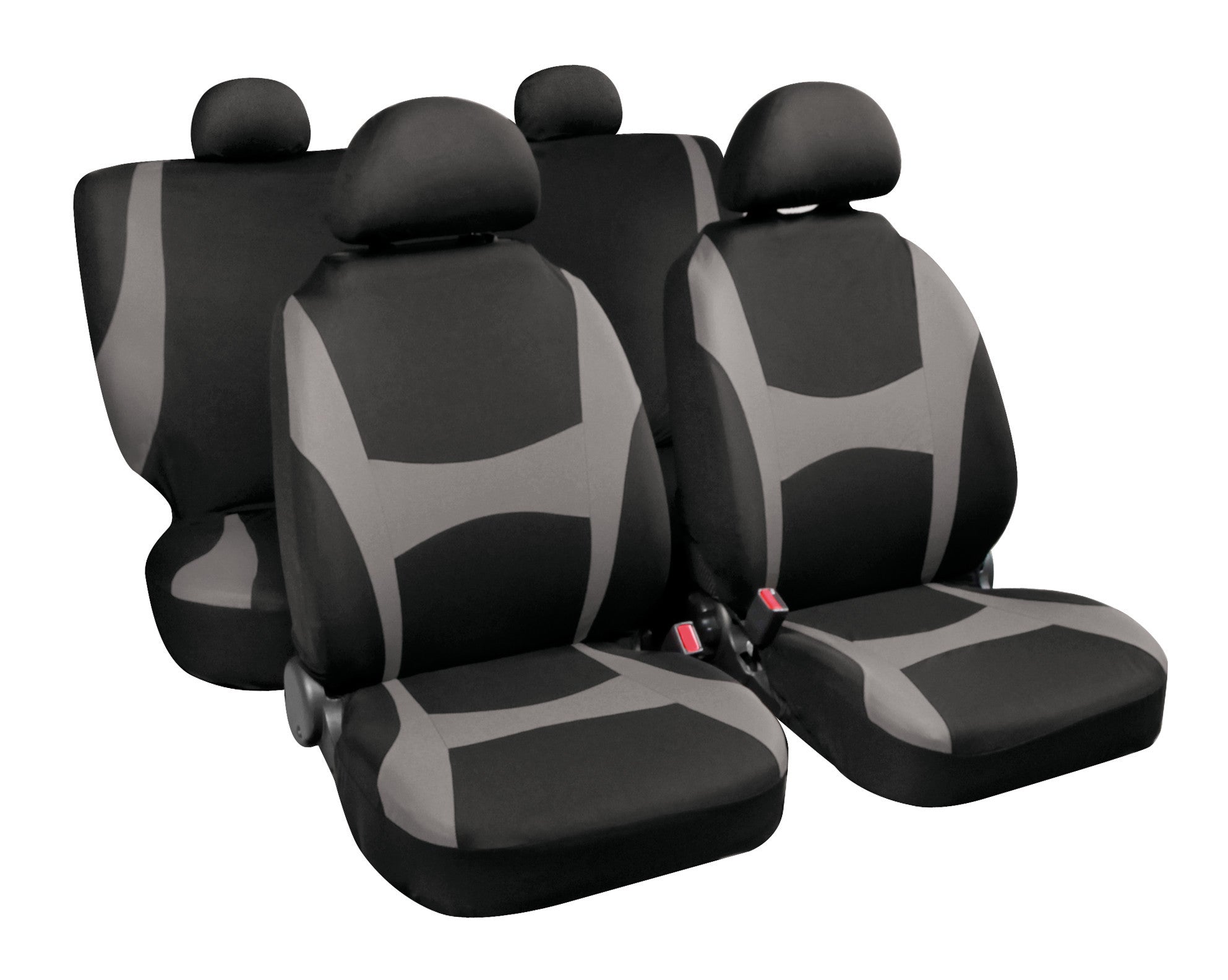 Capri, set fodere coordinate - Nero/Grigio