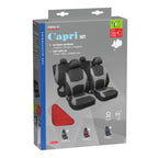 Capri, set fodere coordinate - Nero/Rosso