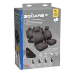 Square, set fodere coordinate in jacquard - Rosso