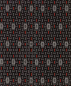 Square, set fodere coordinate in jacquard - Rosso