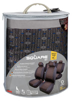 Square, set fodere coordinate in jacquard - Blu