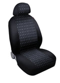 Square, set fodere coordinate in jacquard - Nero