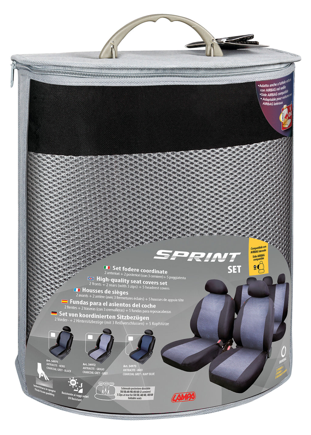 Sprint, set fodere coordinate - Grigio