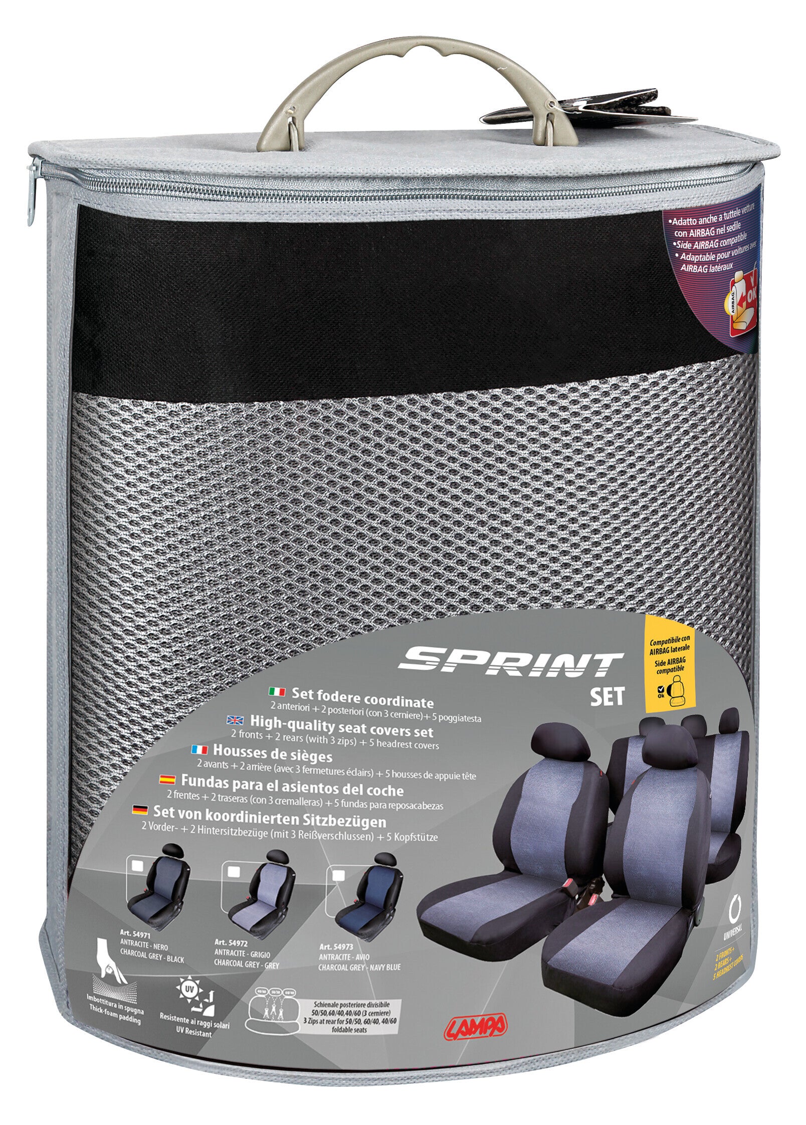 Sprint, set fodere coordinate - Grigio