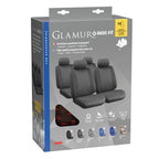 Glamur Basic-Fit, set fodere coordinate in jacquard - Nero