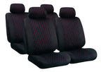 Glamur Basic-Fit, set fodere coordinate in jacquard - Nero
