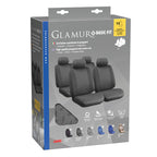 Glamur Basic-Fit, set fodere coordinate in jacquard - Grigio