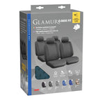Glamur Basic-Fit, set fodere coordinate in jacquard - Avio